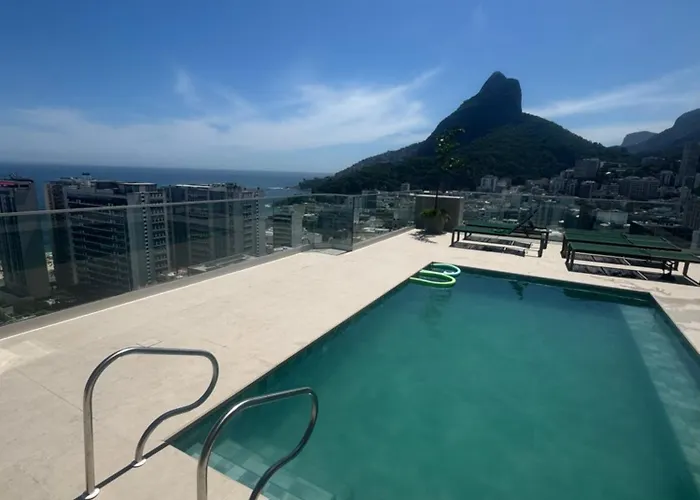 Leblon - Top Flat Leblon, Academia Vista Mar, Sauna e Arrumação Diária - True Rio Rio de Janeiro